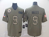 Nike Saints 9 Drew Brees Olive Camo Salute To Service Limited Jersey,baseball caps,new era cap wholesale,wholesale hats